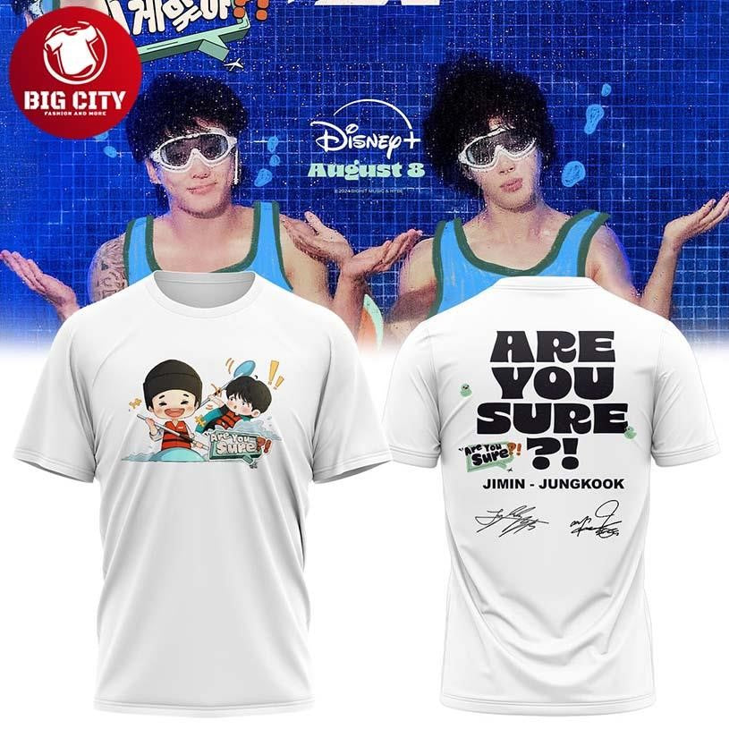 BTS Jimin Jungkook 2025 Are You Sure The Show Two Sided Shirt Unisex T-shirt, Sweatshirt, Hoodie, Long Sleeve Tee - T-Shirt, Sweatshirt, Hoodie