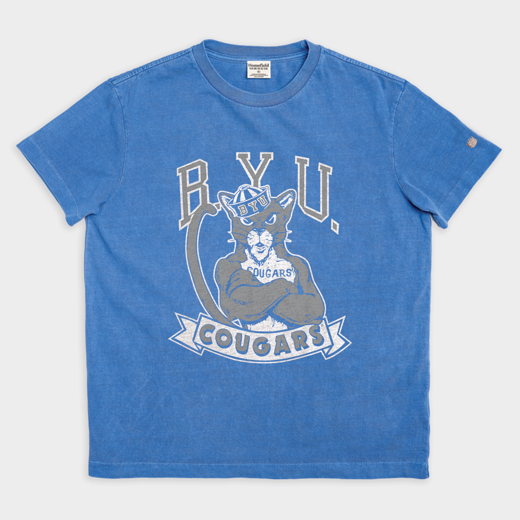 Vintage Brigham Young University Cougar Heavyweight Style001 T-Shirts, Hoodie, Sweatshirt - T-Shirt, Sweatshirt, Hoodie