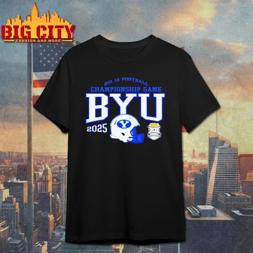 BYU Cougars 2025 Big 12 Championship Game Bound shirt Unisex T-shirt, Sweatshirt, Hoodie, Long Sleeve Tee - T-Shirt, Sweatshirt, Hoodie