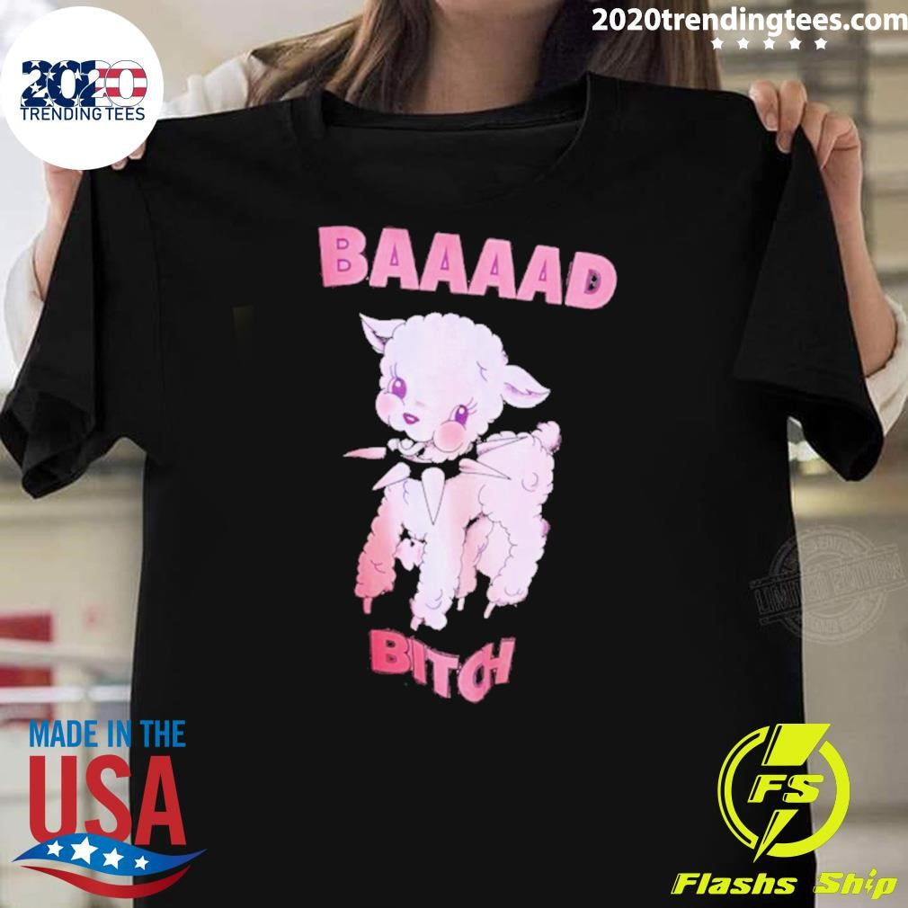 Baby Sheep Baaad Bitch Shirt Unisex T-shirt, Sweatshirt, Hoodie, Long Sleeve Tee - T-Shirt, Sweatshirt, Hoodie