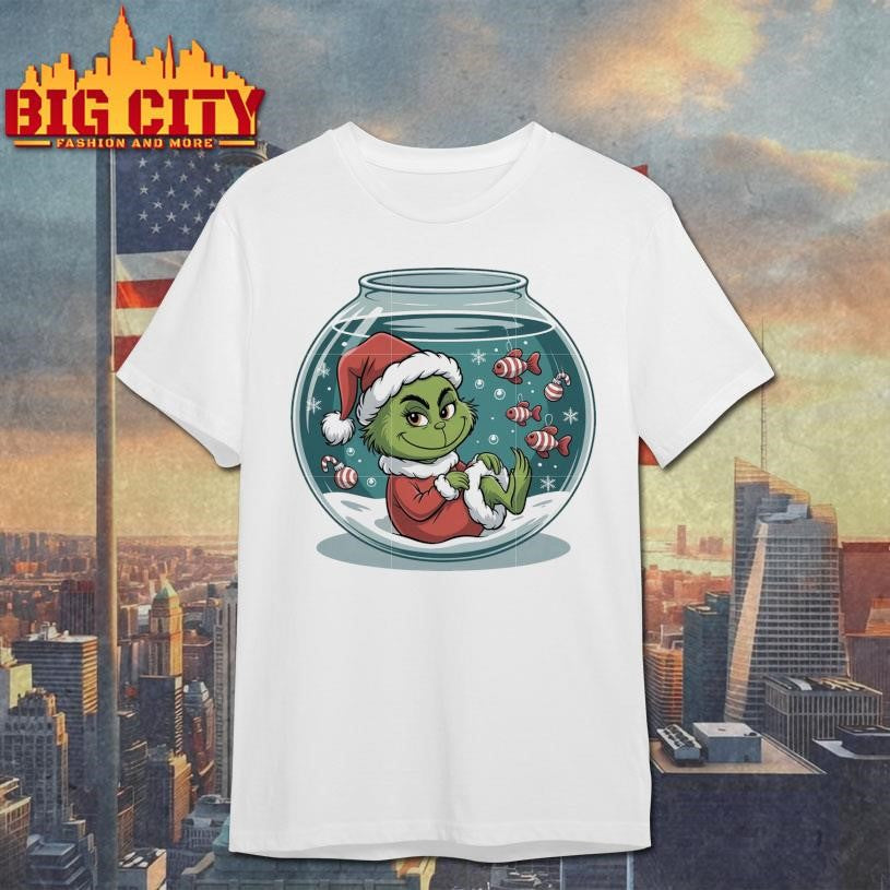 Baby grinch in aquarium shirt Unisex T-shirt, Sweatshirt, Hoodie, Long Sleeve Tee - T-Shirt, Sweatshirt, Hoodie