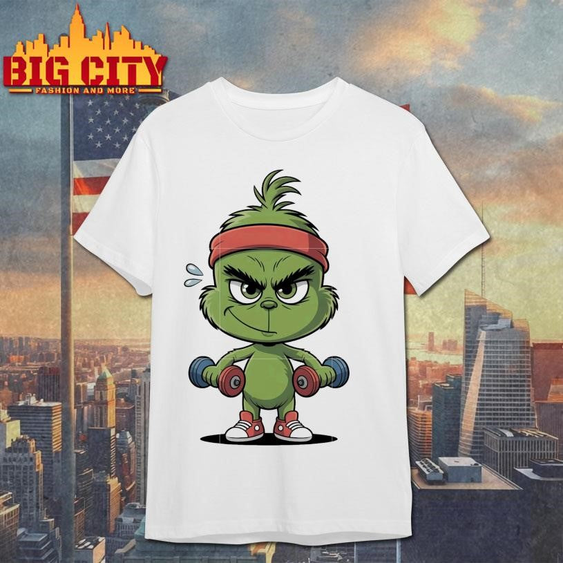 Baby grinch working out shirt Unisex T-shirt, Sweatshirt, Hoodie, Long Sleeve Tee - T-Shirt, Sweatshirt, Hoodie