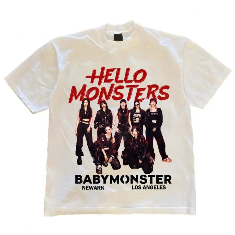 Babymonster 2025 World Tour Hello Monsters USA Concert Shirt T-Shirts, Hoodie, Sweatshirt - T-Shirt, Sweatshirt, Hoodie
