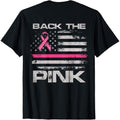 Back Pink American Flag Breast Cancer Awareness (Onback) Made USA T-Shirts, Hoodie, Sweatshirt - T-Shirt, Sweatshirt, Hoodie