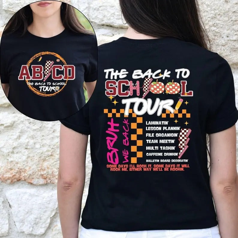 Back School Back School Tour Shirt ABCD Teacher Tour Shirts Back School Retro Shirt Back School Rockin Shirt Hello Back School Shirt T-Shirts, Hoodie, Sweatshirt - T-Shirt, Sweatshirt, Hoodie
