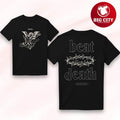 Bad Omens Beat Death 2025 Two Sided Shirt Unisex T-shirt, Sweatshirt, Hoodie, Long Sleeve Tee - T-Shirt, Sweatshirt, Hoodie