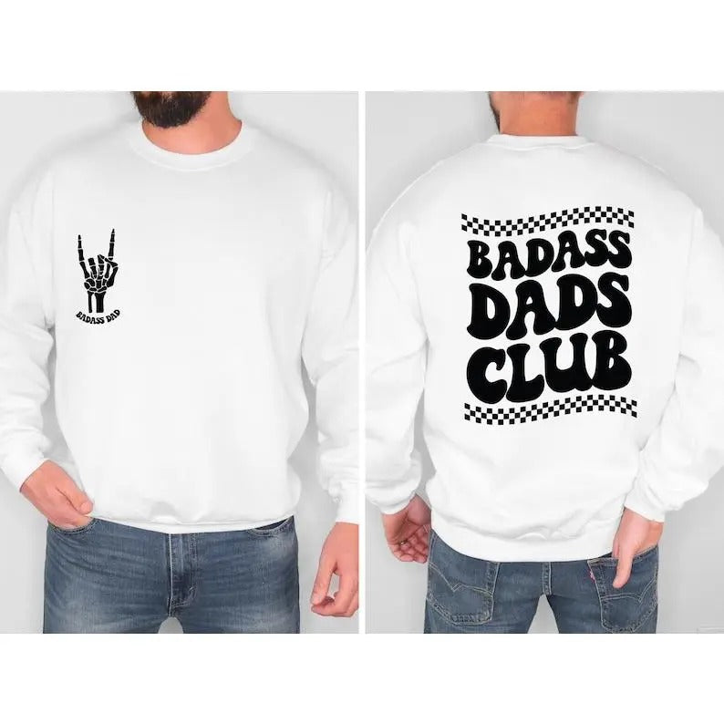 Badass Dads Club Badass Dad Skeleton Hand Dad Cool Dad Dad Dad T-Shirts, Hoodie, Sweatshirt - T-Shirt, Sweatshirt, Hoodie