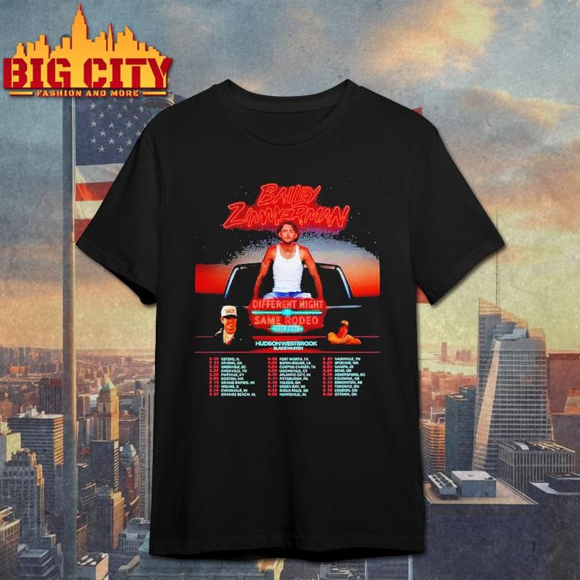 Bailey Zimmerman Tour 2026 Shirt Unisex T-shirt, Sweatshirt, Hoodie, Long Sleeve Tee - T-Shirt, Sweatshirt, Hoodie