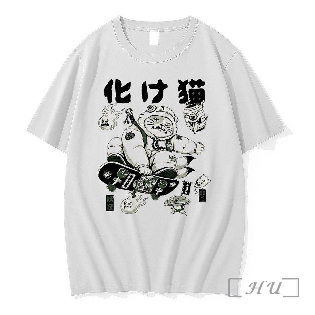 Bakeneko Gang A Skateboarding Cat Demon Tshirts Sweater Hoodie Jpg Unisex T-shirt, Sweatshirt, Hoodie, Long Sleeve Tee - T-Shirt, Sweatshirt, Hoodie