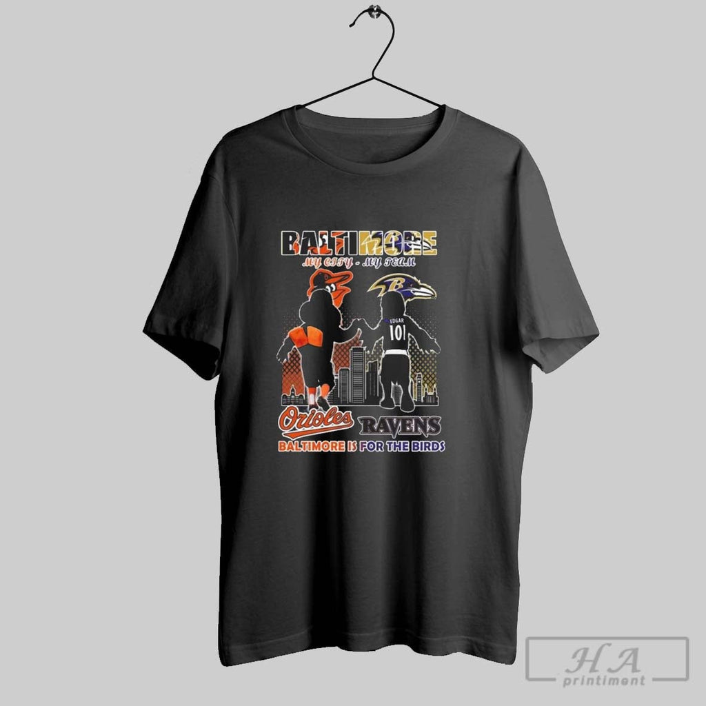 Baltimore Orioles And Ravens Is For The Birds 2025 Baltimore Is For The Birds Unisex T-shirt, Sweatshirt, Hoodie, Long Sleeve Tee - T-Shirt, Sweatshirt, Hoodie