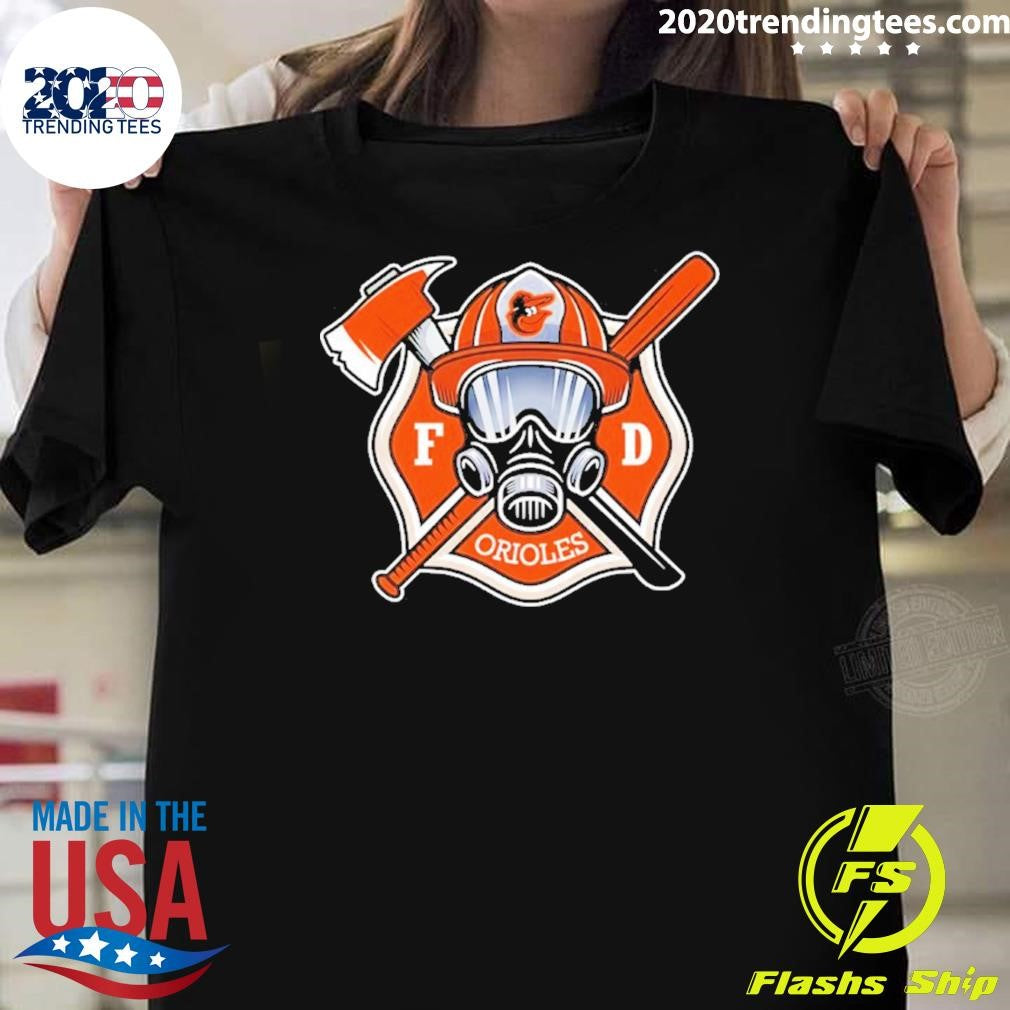 Baltimore Orioles International Firefighters Day 2026 Shirt Unisex T-shirt, Sweatshirt, Hoodie, Long Sleeve Tee - T-Shirt, Sweatshirt, Hoodie