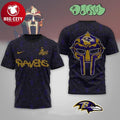 Baltimore Ravens MF Doom Tribute Tour 2026 Two Sided Shirt Unisex T-shirt, Sweatshirt, Hoodie, Long Sleeve Tee - T-Shirt, Sweatshirt, Hoodie