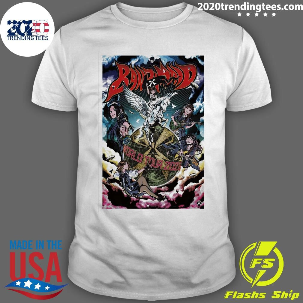 Band-Maid World Tour 2026 Comic Artwork Poster Shirt Unisex T-shirt, Sweatshirt, Hoodie, Long Sleeve Tee - T-Shirt, Sweatshirt, Hoodie