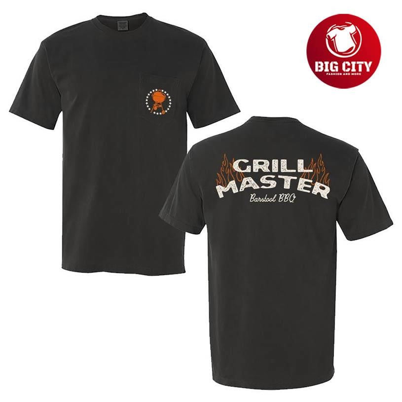 Barstool BBQ Pocket Two Sided Shirt Unisex T-shirt, Sweatshirt, Hoodie, Long Sleeve Tee - T-Shirt, Sweatshirt, Hoodie