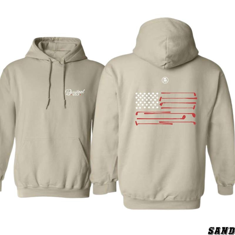 Barstool Golf American Flag Versatile Casual Sportswear Classic Menswear T-Shirts, Hoodie, Sweatshirt - T-Shirt, Sweatshirt, Hoodie