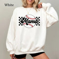 Baseball Mama Checkered Casual Cotton Baseball Mom Shirt Sports Mom Shirt Cozy Fleece Everyday Casual Comfort T-Shirts, Hoodie, Sweatshirt - T-Shirt, Sweatshirt, Hoodie
