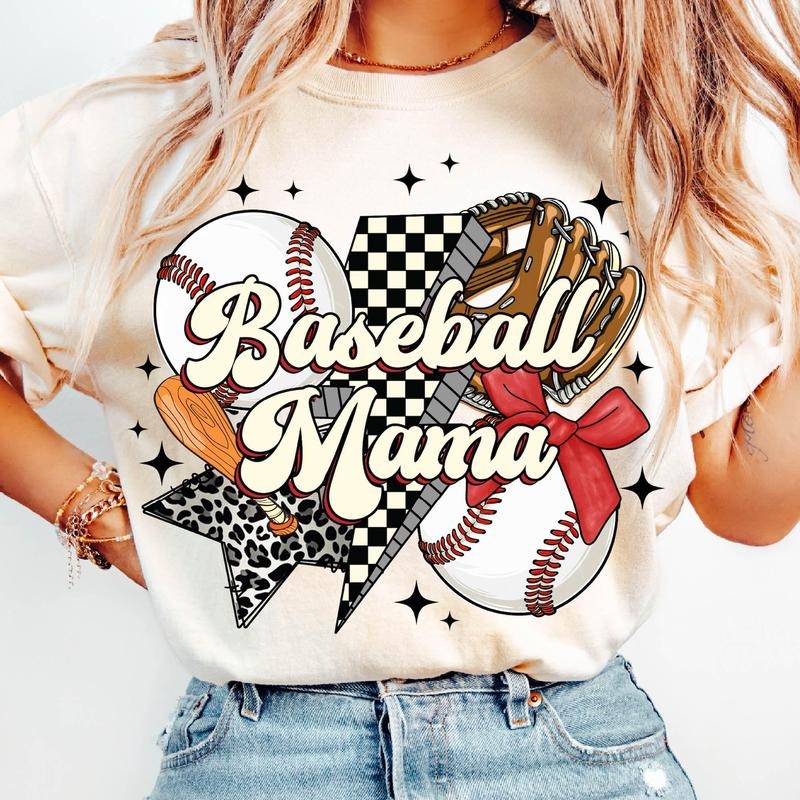Baseball Mama Baseball Coquette Shirt Baseball Mom Retro Baseball Shirt Game Day Baseball Coquette Bow Sports T-Shirts, Hoodie, Sweatshirt - T-Shirt, Sweatshirt, Hoodie