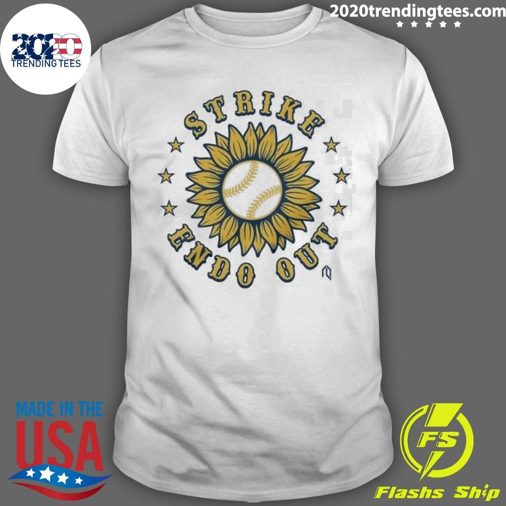 Baseball Sunflower Strike Endo Out Shirt Unisex T-shirt, Sweatshirt, Hoodie, Long Sleeve Tee - T-Shirt, Sweatshirt, Hoodie