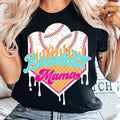 Baseball Themed Ice Cream Drip Shirt Sport Mom T-Shirts, Hoodie, Sweatshirt - T-Shirt, Sweatshirt, Hoodie