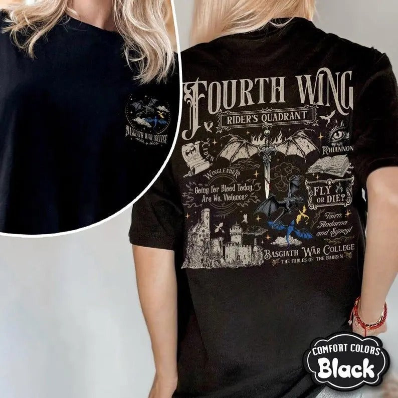 Basgiath War College Shirt Fourth Wing Shirt Riders Quadrant Dragon Rider Shirt Violent Little Thing Shirt T-Shirts, Hoodie, Sweatshirt - T-Shirt, Sweatshirt, Hoodie