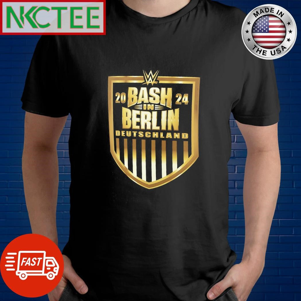 Bash In Berlin 2024 Shield Deutschland Shirt Unisex T-shirt, Sweatshirt, Hoodie, Long Sleeve Tee - T-Shirt, Sweatshirt, Hoodie