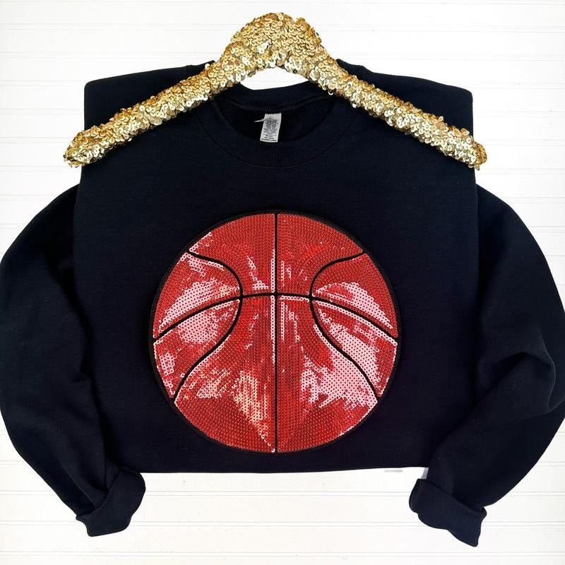 Basketball Sequin Patch T-Shirts, Hoodie, Sweatshirt - T-Shirt, Sweatshirt, Hoodie