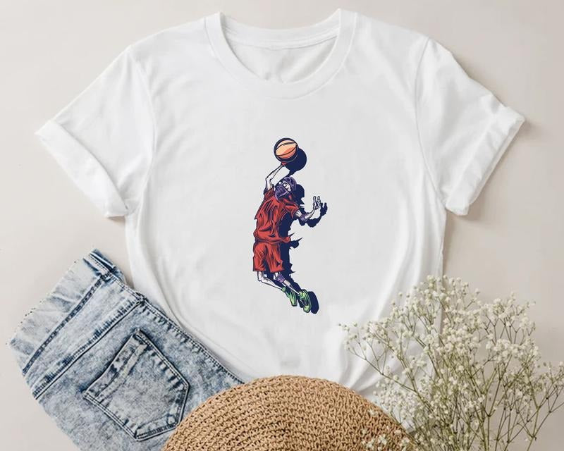 Basketball Slam Dunk Shirt Basketball Fabric Cotton T-Shirts, Hoodie, Sweatshirt - T-Shirt, Sweatshirt, Hoodie