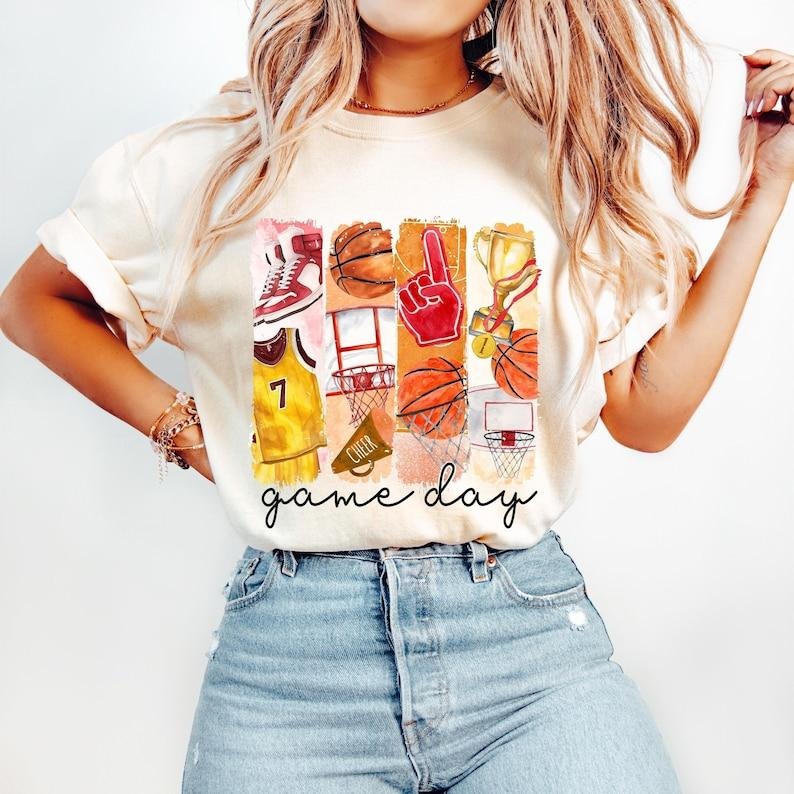 Basketball Game Day Basketball Coquette Basketball Bow Basketball Mama Basketball Mom Brushstroke Basketball T-Shirts, Hoodie, Sweatshirt - T-Shirt, Sweatshirt, Hoodie