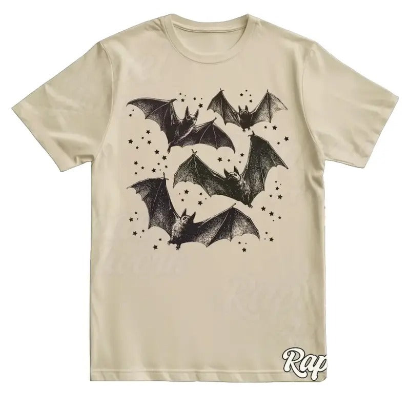 Bats Vintage Retro Grunge Shirt 90s Boho Gothic 2000s Cotton T-Shirts, Hoodie, Sweatshirt - T-Shirt, Sweatshirt, Hoodie