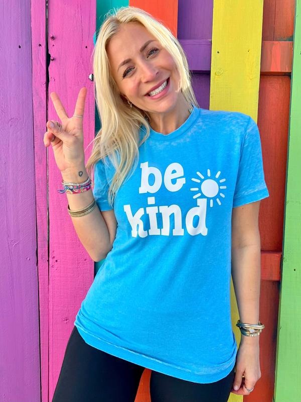 Be Kind Acid Wash Turquoise T-Shirts, Hoodie, Sweatshirt - T-Shirt, Sweatshirt, Hoodie