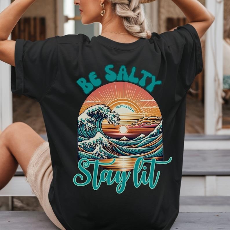 Be Salty Stay Lit Boho Beachy Bible Verse Christian Shirts Beach Inspired Shirt Christians Jesus Faith T-Shirts, Hoodie, Sweatshirt - T-Shirt, Sweatshirt, Hoodie