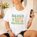 Beach Baby Board Shirt Pregnancy Announcement Shirt Summer Baby Reveal Shirt Pregnant Mom Vacation Shirt Maternity Shirt Mom T-Shirts, Hoodie, Sweatshirt - T-Shirt, Sweatshirt, Hoodie