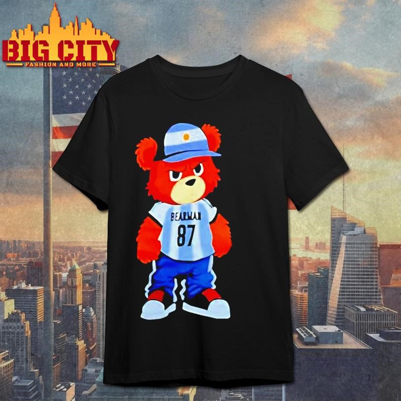 Bear Oliver Bearman 87 Argentina Football Shirt Unisex T-shirt, Sweatshirt, Hoodie, Long Sleeve Tee - T-Shirt, Sweatshirt, Hoodie