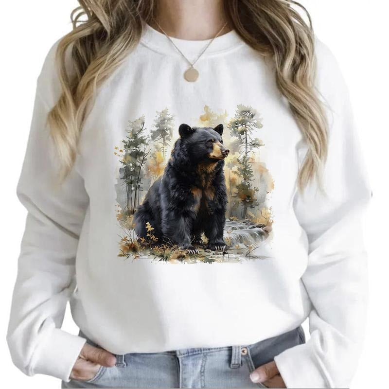 Bear Mountain Forest Cute Hunting Season National Day Many More 1 Cotton Womenswear T-Shirts, Hoodie, Sweatshirt - T-Shirt, Sweatshirt, Hoodie
