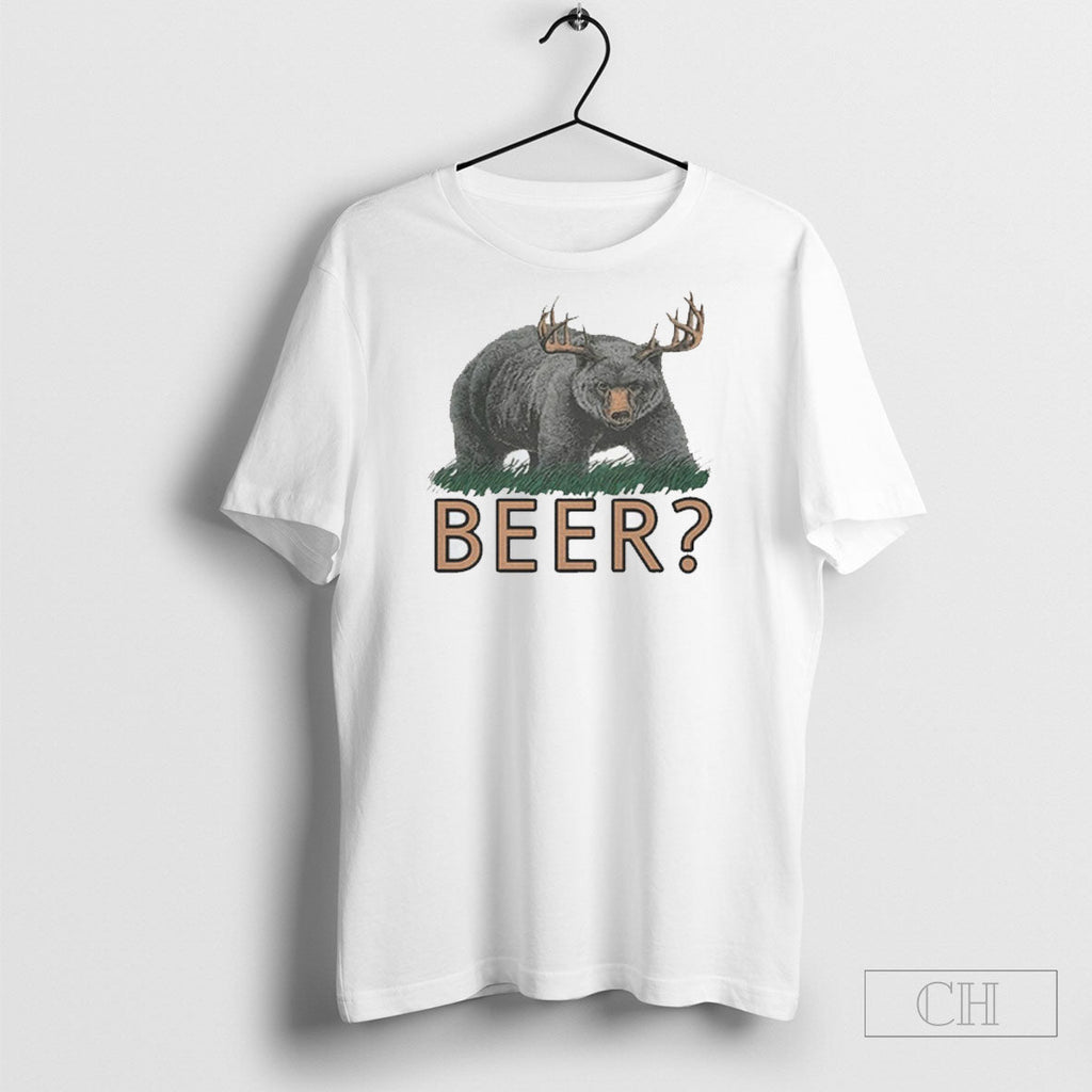 Bear Deer Beer Unisex T-shirt, Sweatshirt, Hoodie, Long Sleeve Tee - T-Shirt, Sweatshirt, Hoodie