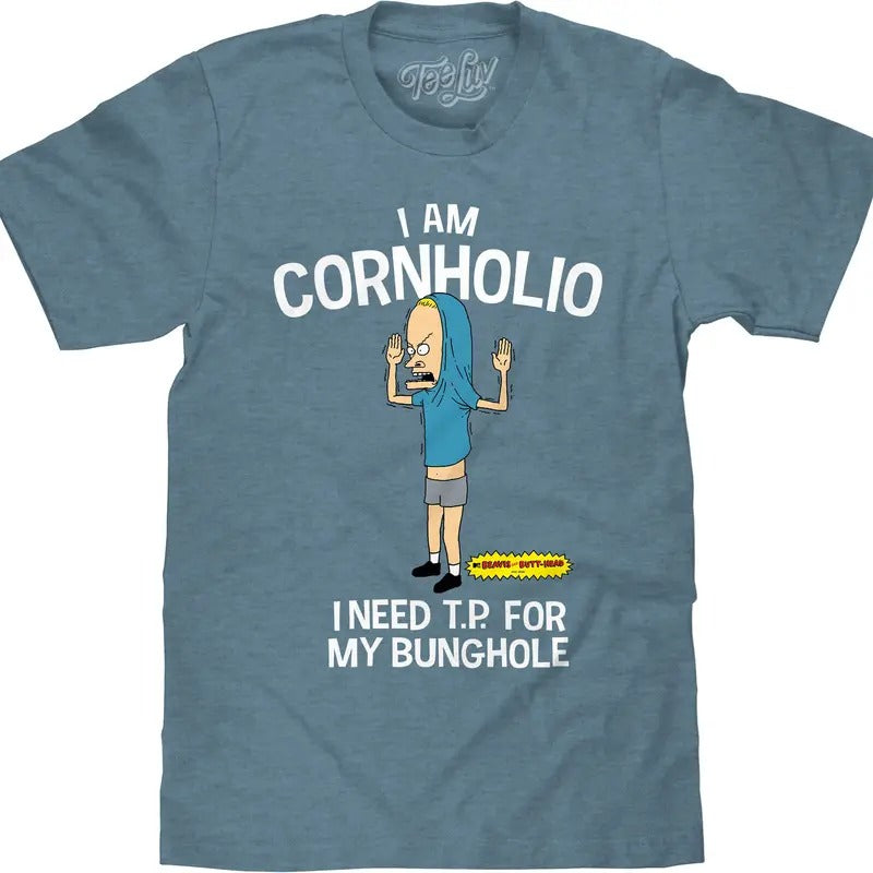 Beavis Butthead I Am Cornolhio Cartoon Indigo Black Heather T-Shirts, Hoodie, Sweatshirt - T-Shirt, Sweatshirt, Hoodie