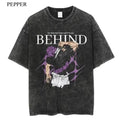 Behind V2 Vintage Anime Manga Him Menswear Top T-Shirts, Hoodie, Sweatshirt - T-Shirt, Sweatshirt, Hoodie