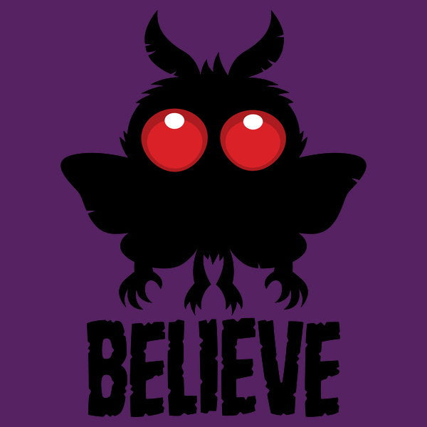 Believe In The Mysterious Mothman Unisex T-shirt, Sweatshirt, Hoodie, Long Sleeve Tee - T-Shirt, Sweatshirt, Hoodie