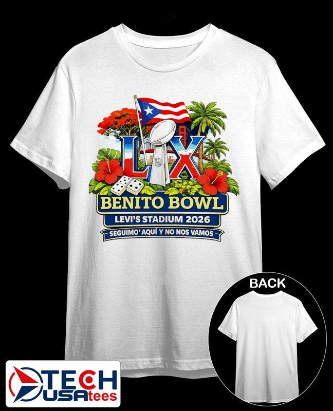 Benito Bowl Levis Stadium 2026 shirt Unisex T-shirt, Sweatshirt, Hoodie, Long Sleeve Tee - T-Shirt, Sweatshirt, Hoodie