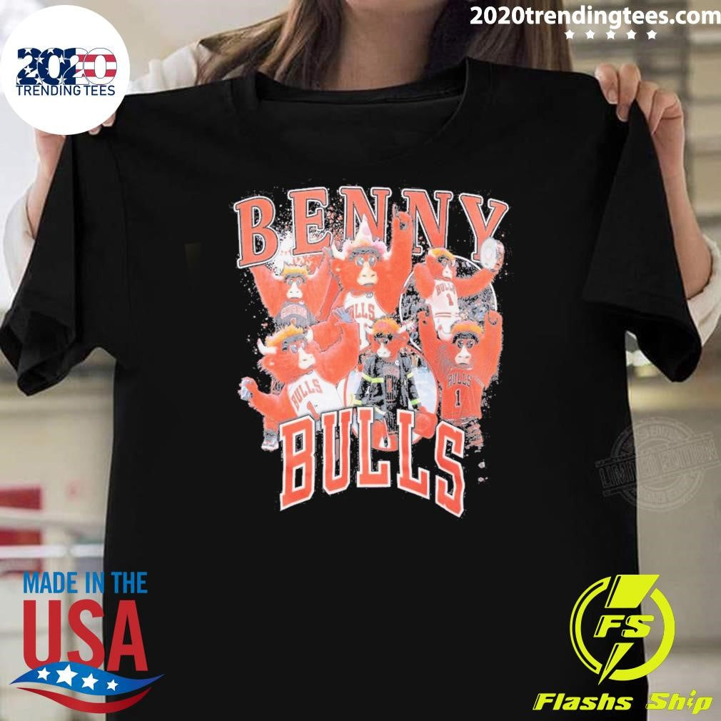 Benny Chicago Bulls Stadium Essentials Youth Mascot Crossroads Shirt Unisex T-shirt, Sweatshirt, Hoodie, Long Sleeve Tee - T-Shirt, Sweatshirt, Hoodie