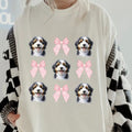 Bernedoodle Bows Shirt~ Relaxed Fit Printed USA Womenswear Casual Comfort Cotton Top Athletic Boho Chic T-Shirts, Hoodie, Sweatshirt - T-Shirt, Sweatshirt, Hoodie