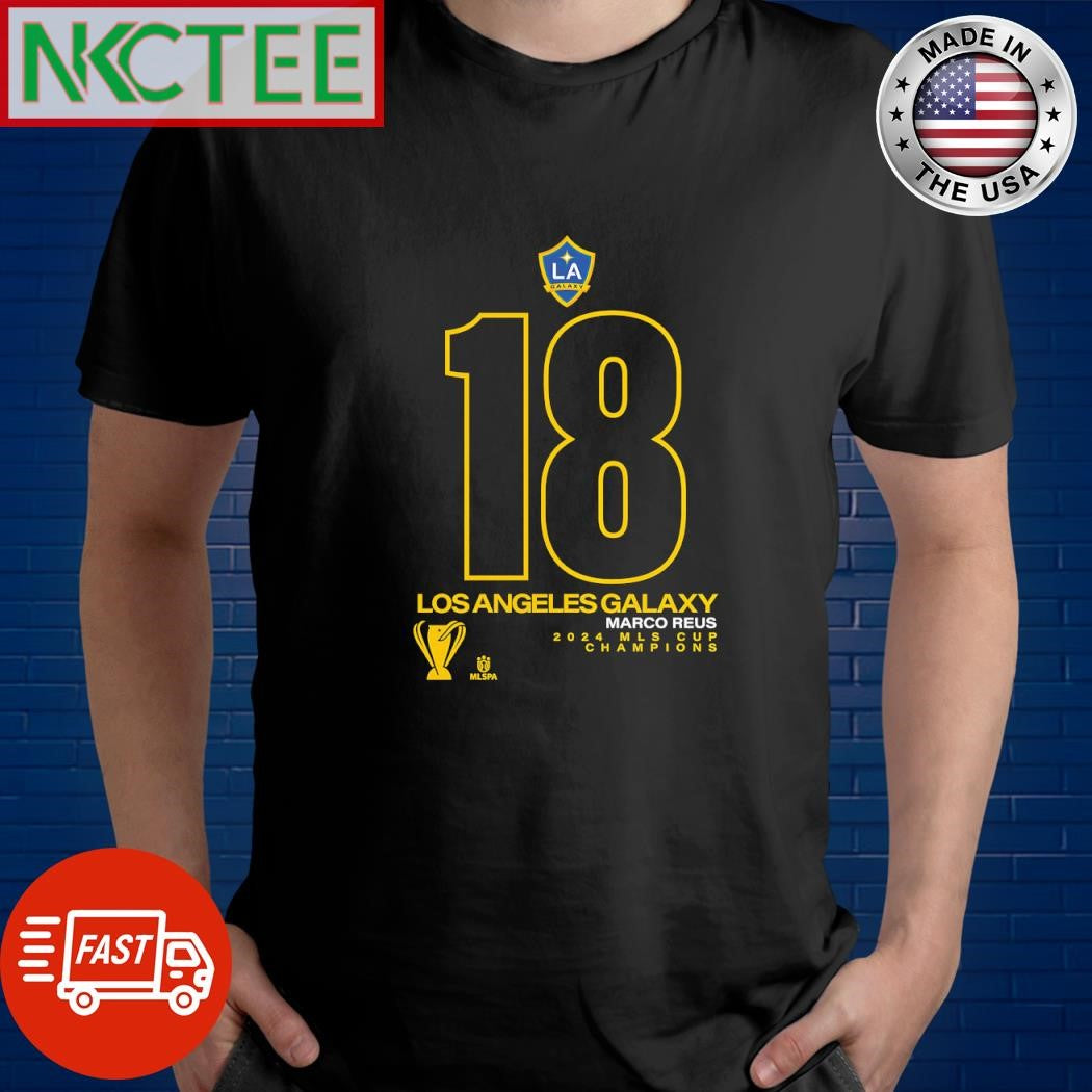 Best 18 Los Angeles Galaxy Marco Reus 2024 MLS Cup Champions shirt Unisex T-shirt, Sweatshirt, Hoodie, Long Sleeve Tee - T-Shirt, Sweatshirt, Hoodie
