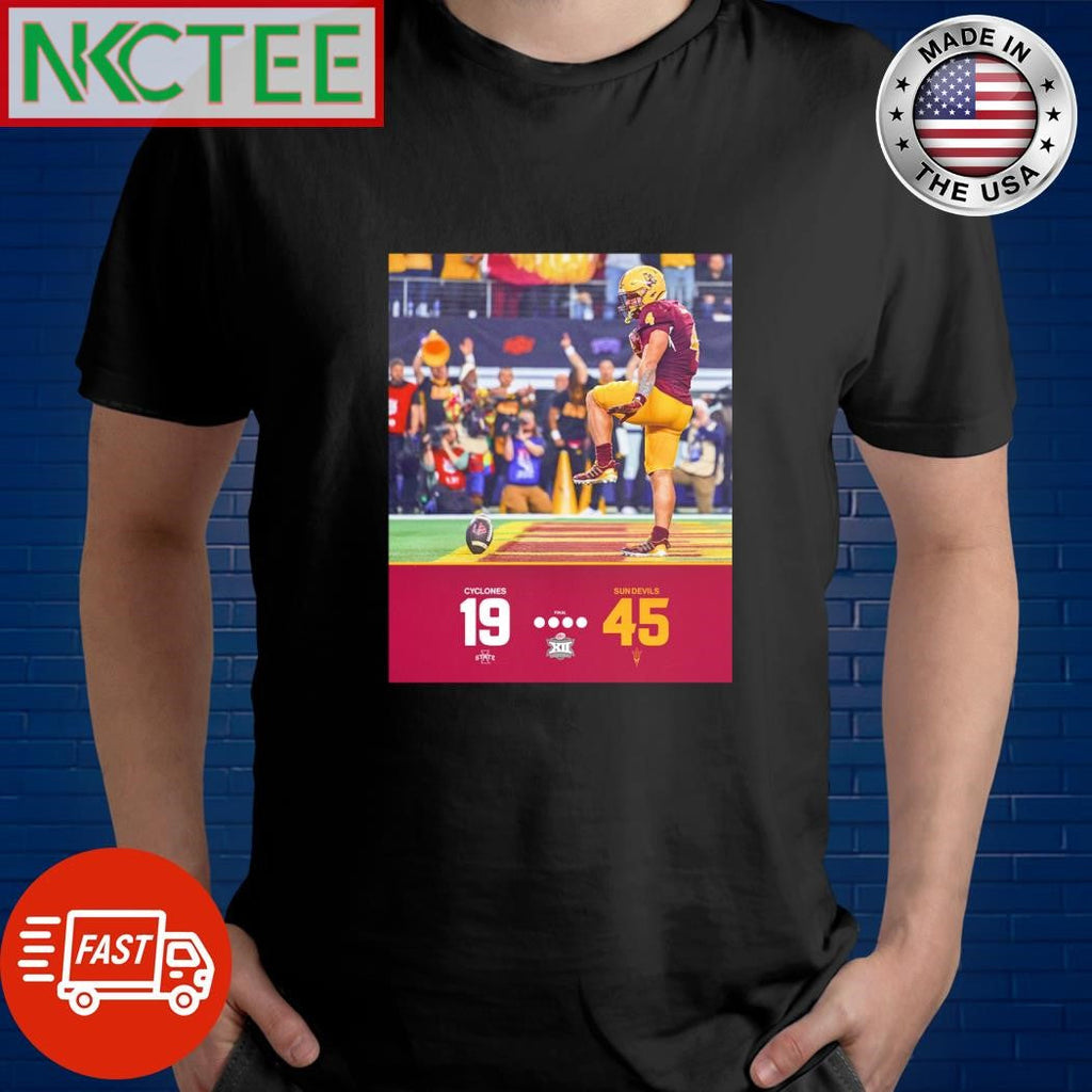 Best Arizona State Sun Devils vs Iowa State Cyclones 45 19 shirt Unisex T-shirt, Sweatshirt, Hoodie, Long Sleeve Tee - T-Shirt, Sweatshirt, Hoodie