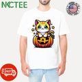Best Cat kute pumpkin stars Halloween shirt Unisex T-shirt, Sweatshirt, Hoodie, Long Sleeve Tee - T-Shirt, Sweatshirt, Hoodie