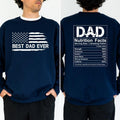 Best Dad Ever Funny Dad Nutrition Facts Funny Long Sleeved Dad Daddy Him T-Shirts, Hoodie, Sweatshirt - T-Shirt, Sweatshirt, Hoodie