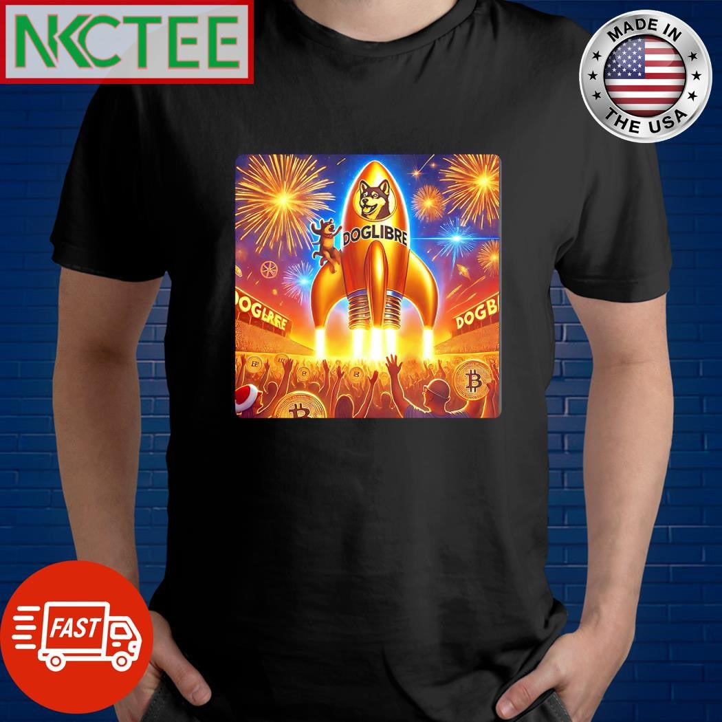Best Doglibre rocket Doge Bitcoin shirt Unisex T-shirt, Sweatshirt, Hoodie, Long Sleeve Tee - T-Shirt, Sweatshirt, Hoodie