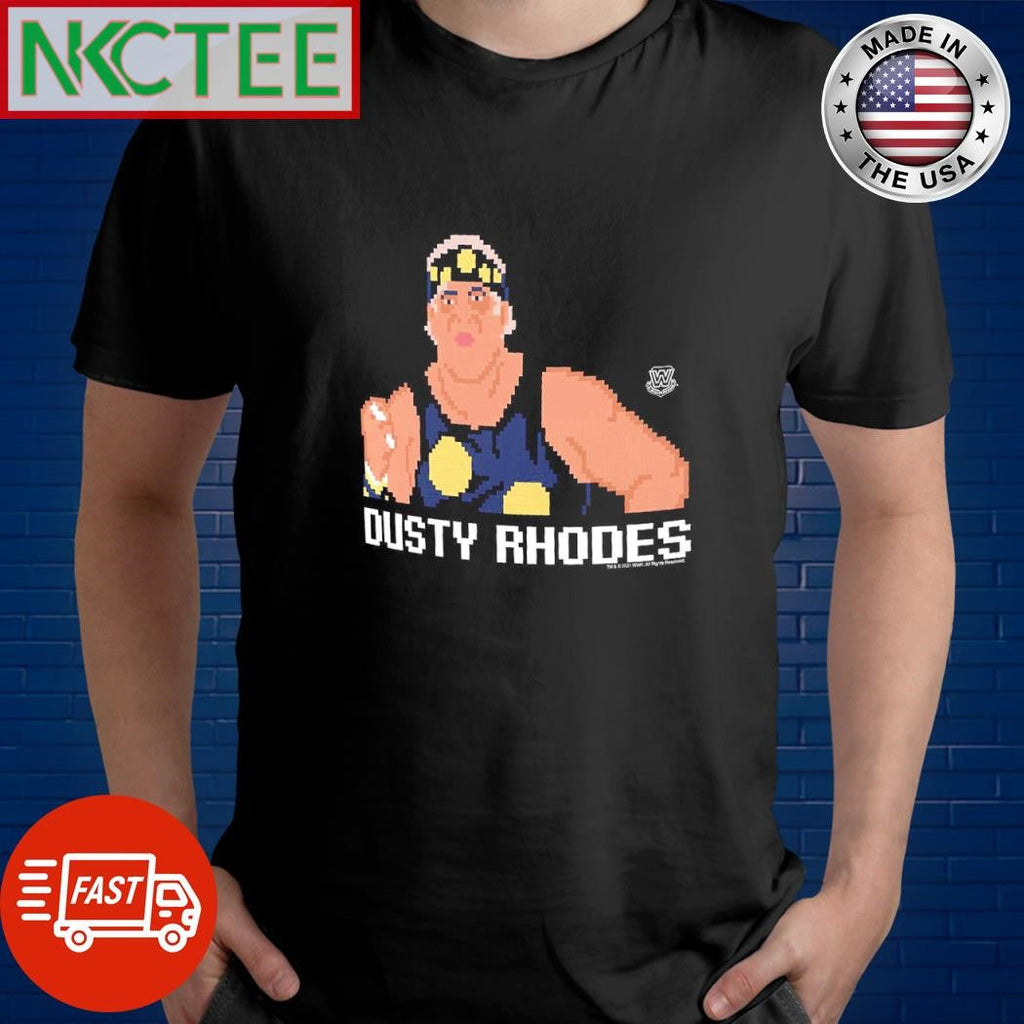 Best Dusty Rhodes pixel shirt Unisex T-shirt, Sweatshirt, Hoodie, Long Sleeve Tee - T-Shirt, Sweatshirt, Hoodie
