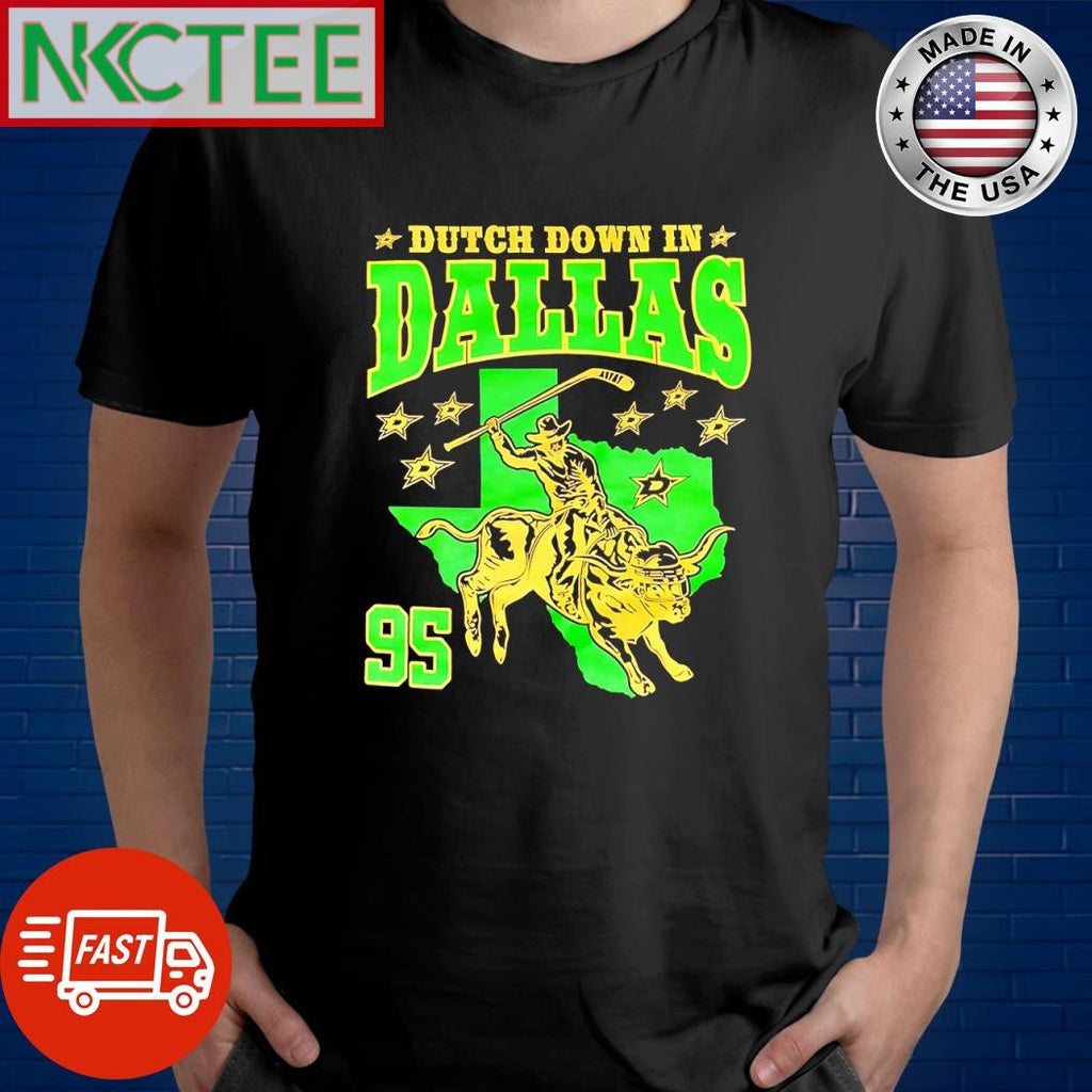 Best Dutch down in Dallas 95 Cowboy hockey shirt Unisex T-shirt, Sweatshirt, Hoodie, Long Sleeve Tee - T-Shirt, Sweatshirt, Hoodie