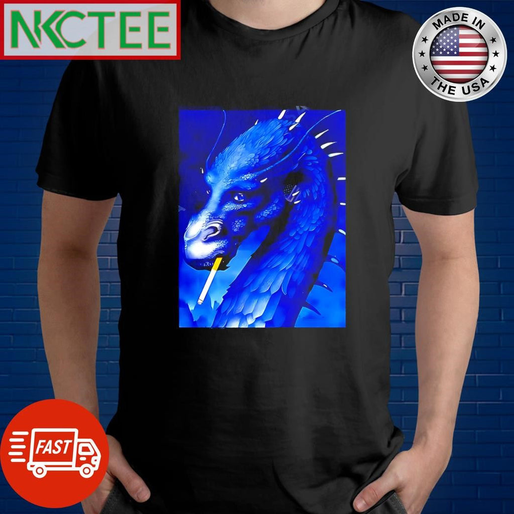 Best Eragon smoking blue dragon shirt Unisex T-shirt, Sweatshirt, Hoodie, Long Sleeve Tee - T-Shirt, Sweatshirt, Hoodie