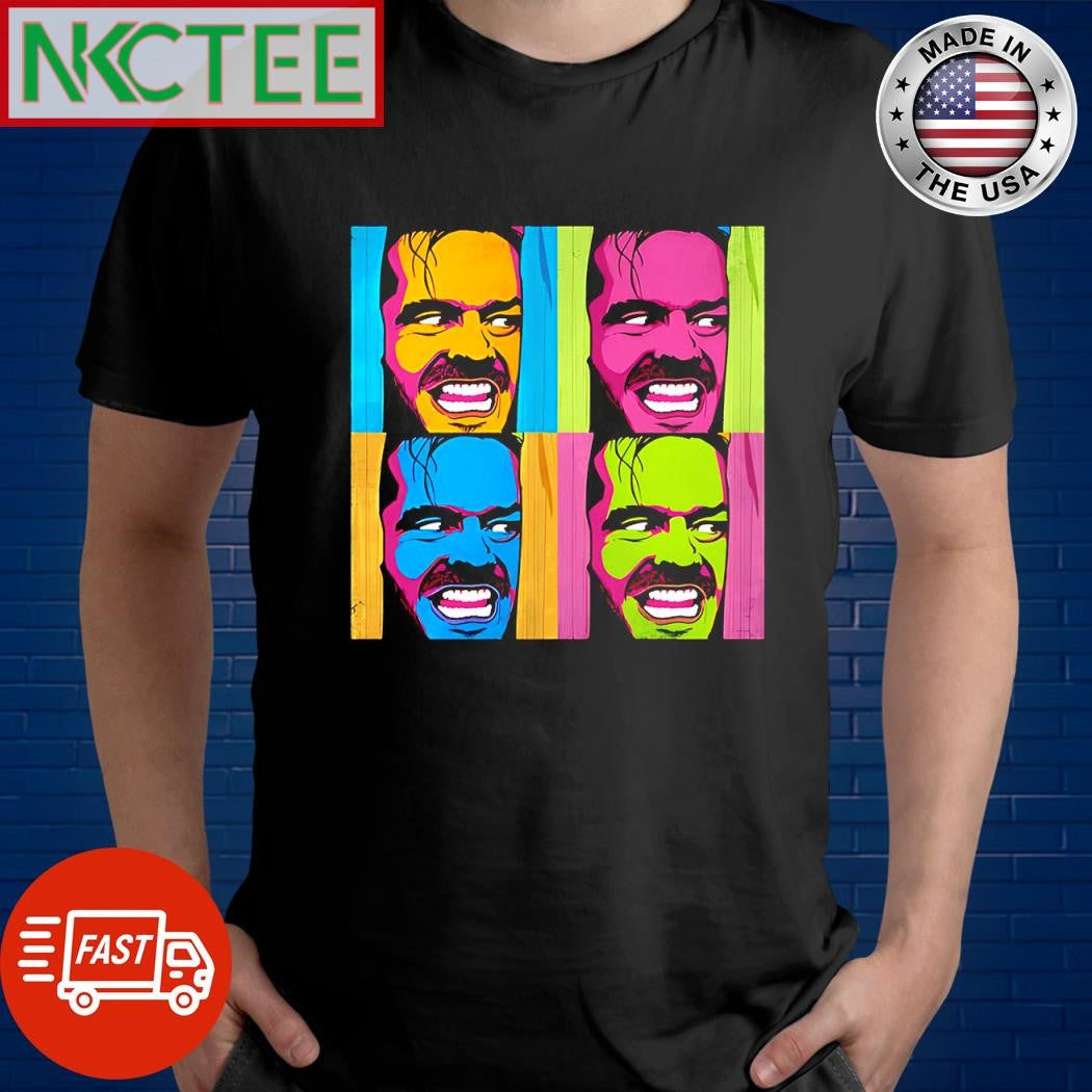 Best Jack Nicholson rainbow paint shirt Unisex T-shirt, Sweatshirt, Hoodie, Long Sleeve Tee - T-Shirt, Sweatshirt, Hoodie